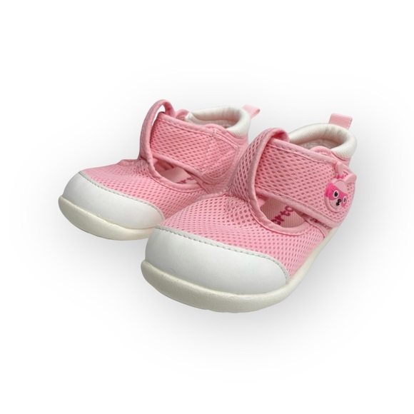 crtartu 𖠌 Mesh T Strap Cartoon Bunny Baby Walker Sandals 𖠌 Pink Toddler 6 6.5 - Picture 7 of 16